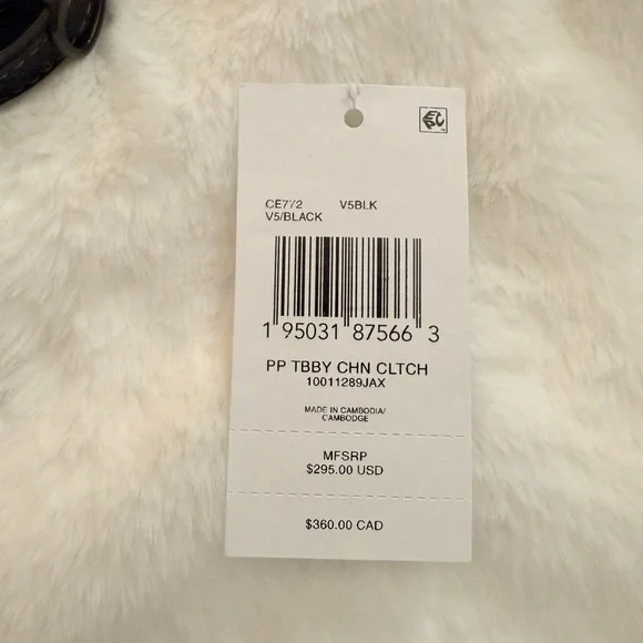 Coach pebbled Leather Tabby chain clutch - Picture 4 of 4